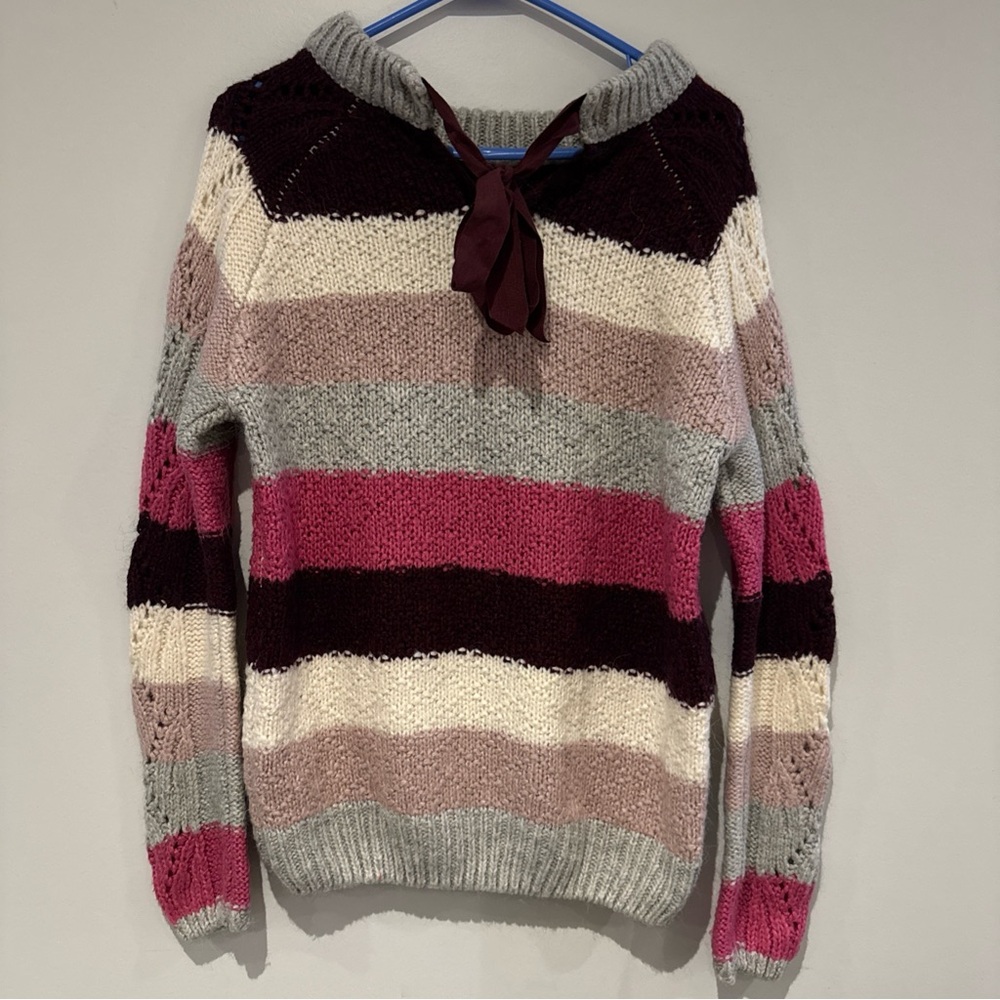 NEXT brand size medium stripped Cardigan, wool acrylic blend